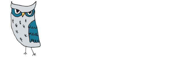 Mochuelo Owl Logo With Text
